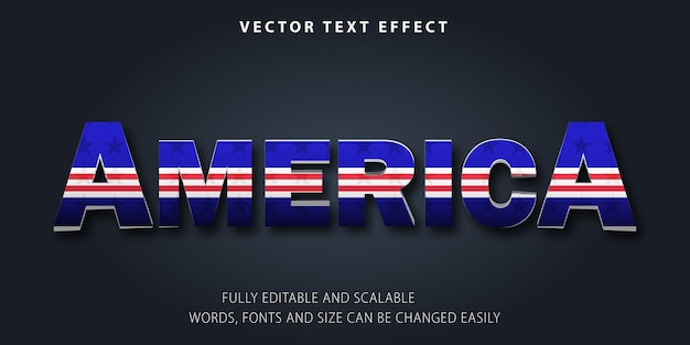 Amerika elegant teksteffect