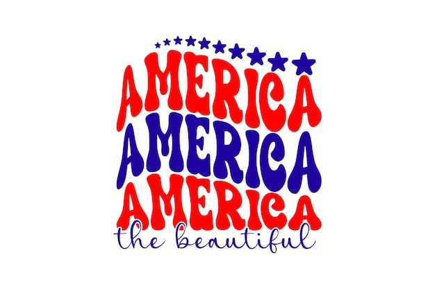 Amerika het prachtige patriottische ontwerp