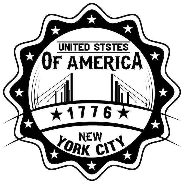 Amerikaans t-shirtontwerp