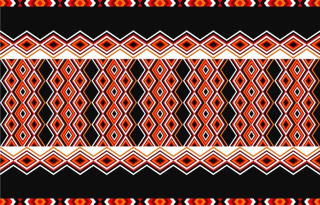 Vector amerikaans tribal etnisch patroon traditioneel ontwerp voor tapijtbehang inwikkeling batik stoffen gordijn