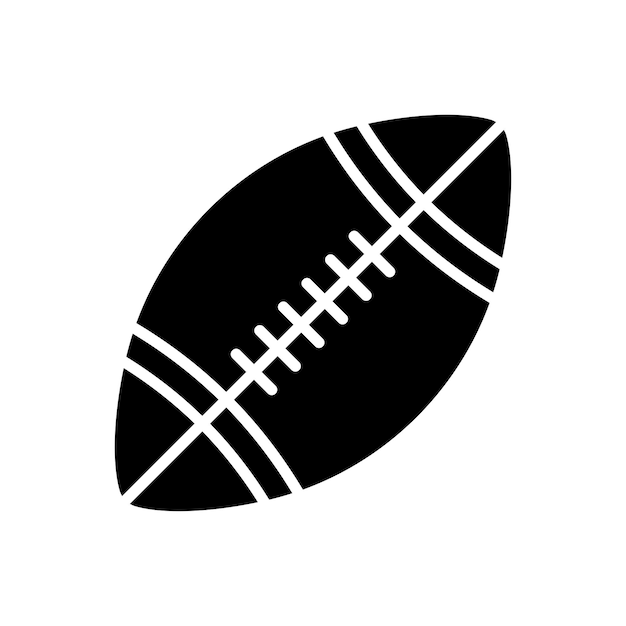 Amerikaans voetbal pictogram vector ontwerpsjabloon op witte achtergrond