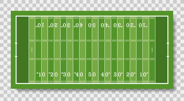 Amerikaans voetbalveld met lijn