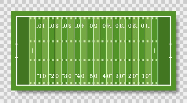 Amerikaans voetbalveld met lijn