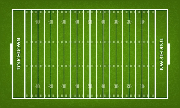 Vector amerikaans voetbalveld