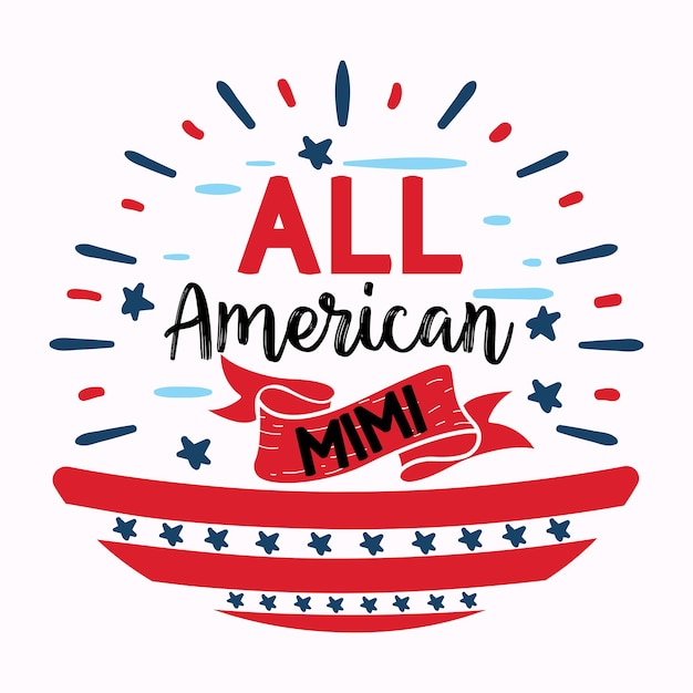 Amerikaanse 4 juli SVG Clipart