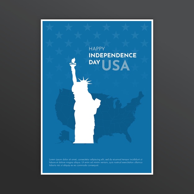 Amerikaanse Onafhankelijkheidsdag Groet Poster