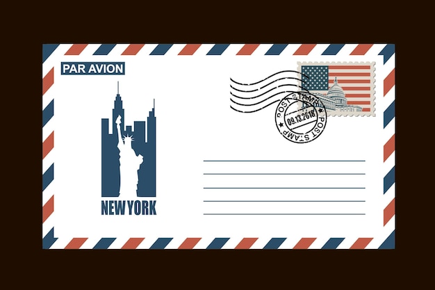 Amerikaanse postenvelop