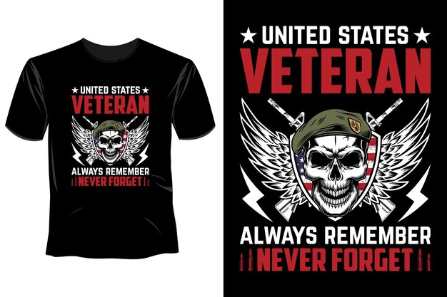 Amerikaanse veteraan t-shirt ontwerp