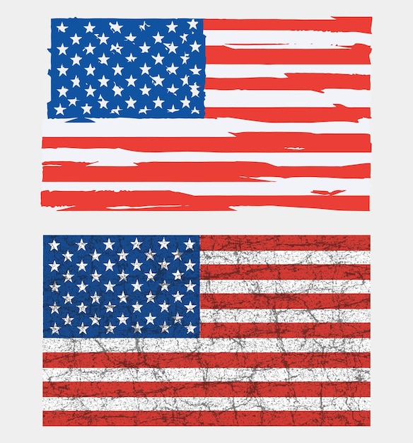 Amerikaanse vlag grunge patriot achtergrond