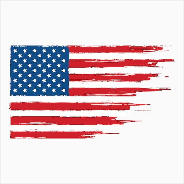 Amerikaanse vlag grunge vector