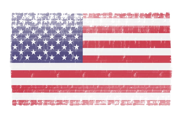 Amerikaanse vlag in grunge-stijl