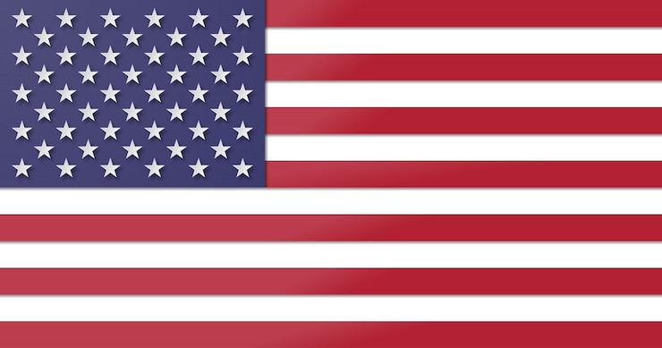 Vector amerikaanse vlag. papier gesneden en ambachtelijke stijl