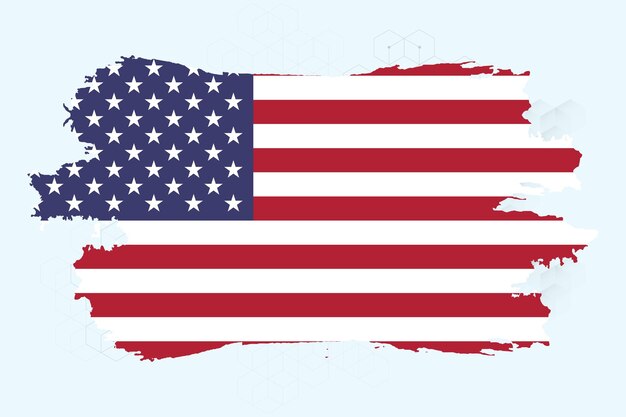 Vector amerikaanse vlag silhouet grunge usa vlag ingesteld vector grunge vlag silhouet onafhankelijkheid juli