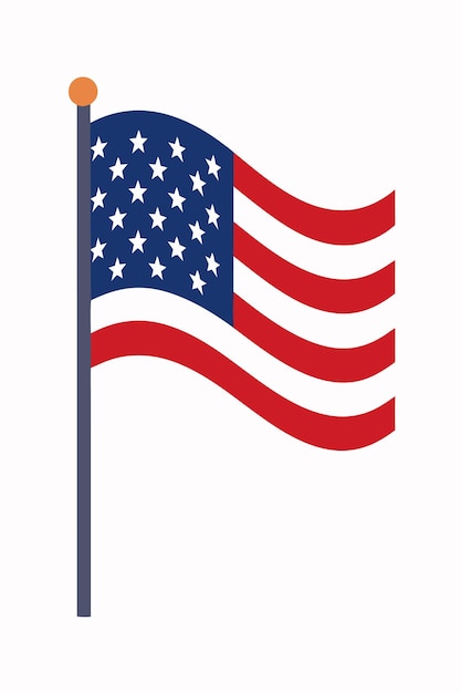 Amerikaanse vlag vliegende ontwerp vector