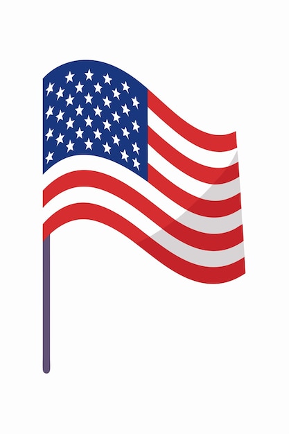 Amerikaanse vlag vliegende ontwerp vector