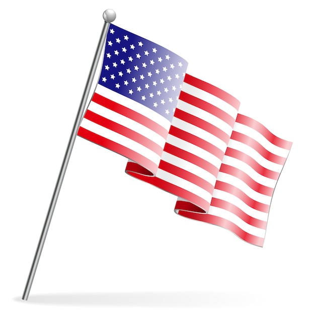 Vector amerikaanse vlag