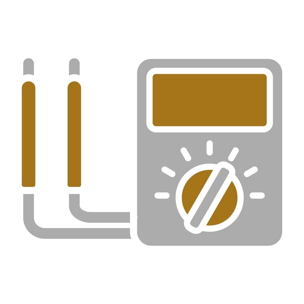 Vector ammeter icon style