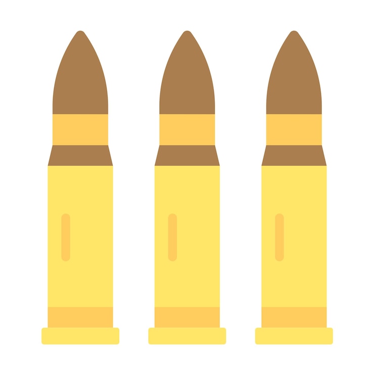 Vector ammunition icon style
