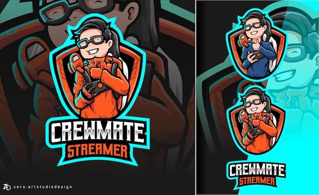 Среди нас crewmate streamer esport logo