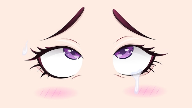 Free Png Download Anime Eyes And Blush Png Images Background