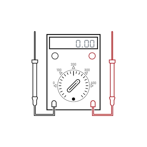 Vector ampere meter icon