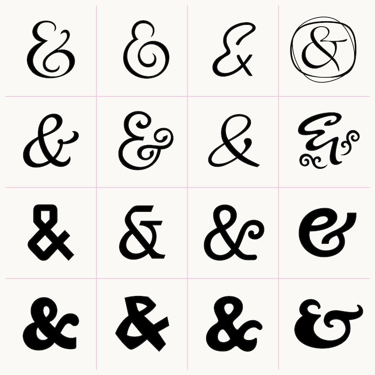 Vector ampersands