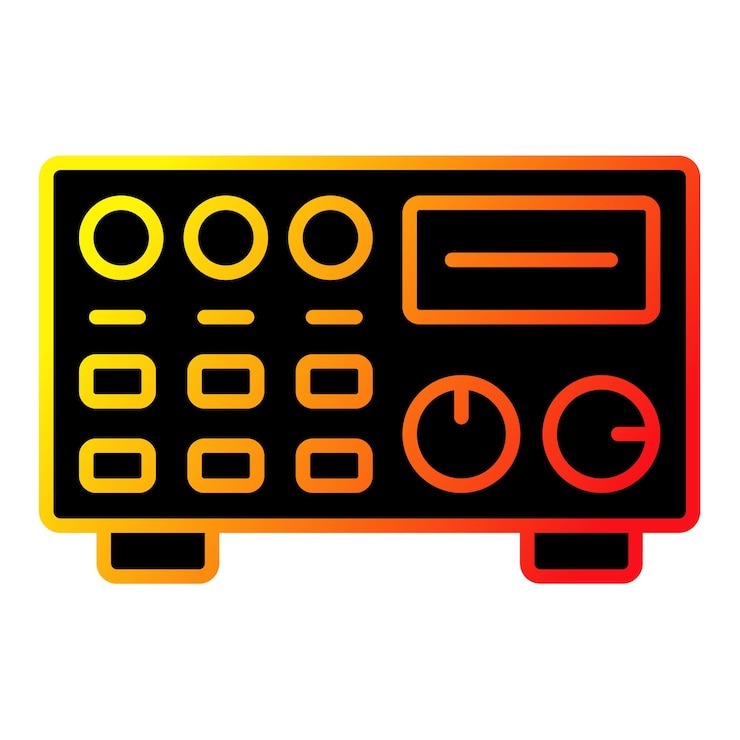 Vector amplifier icon