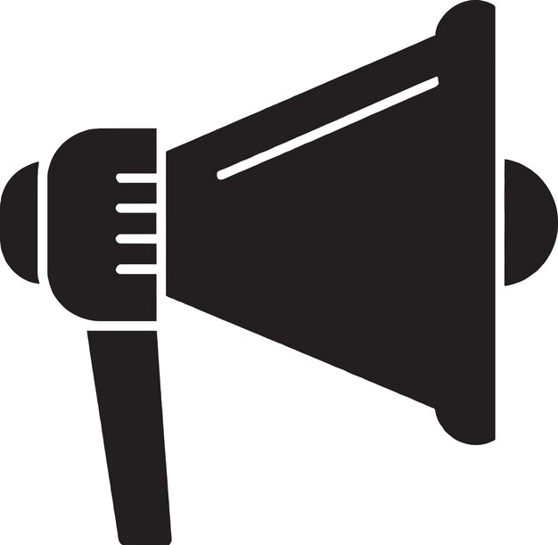 Vector amplify your voice with an announcement megaphone icon