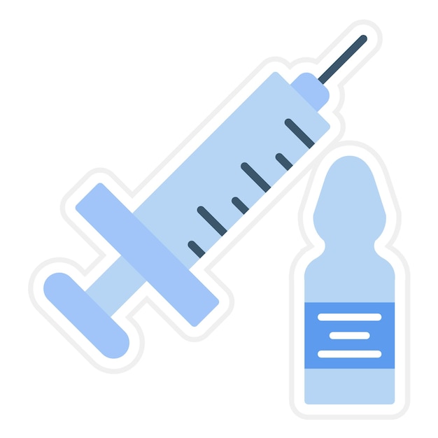 Икона вектора ампулы может быть использована для набора иконок лекарств
