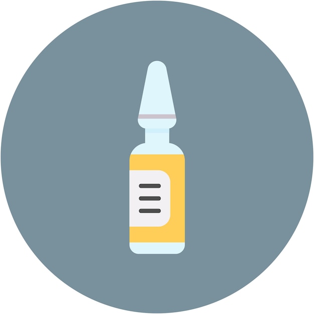 Ampoule Vector Illustration Style