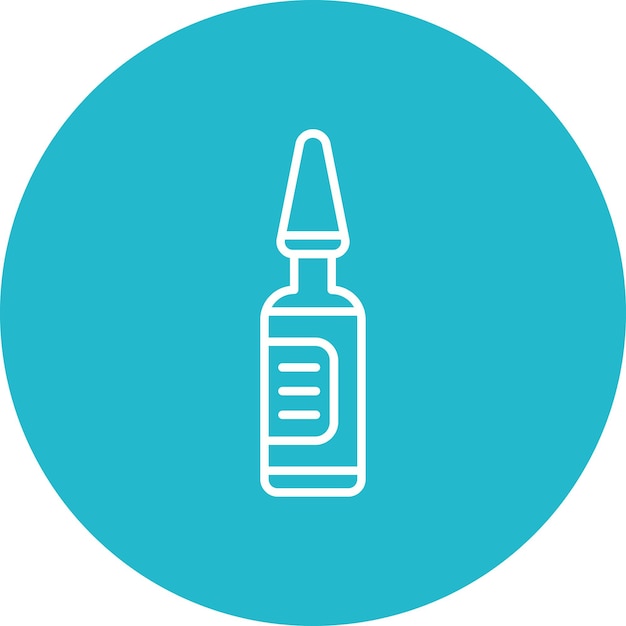 Ampoule Vector Illustration Style