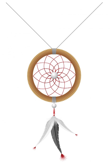 Amulet van de amerikaanse indianen vectorillustratie