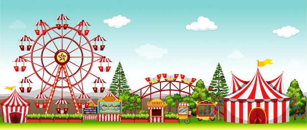 Amusement park at daytime