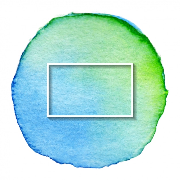 벡터 추상 프레임 테마 예술적 밝은 수채화 배경 질감; 흰 종이에 브러시 페인트입니다.