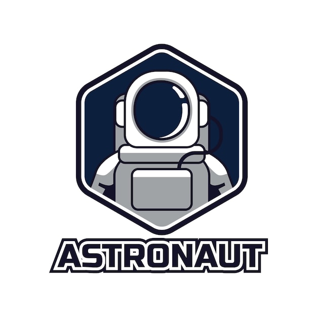 벡터 astronaut라는 단어가 있는 astronaut 마스코트 로고