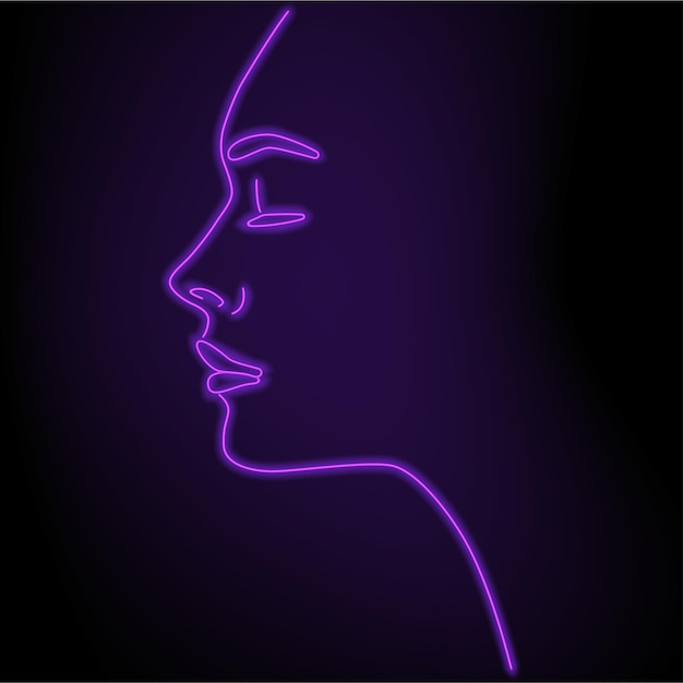 Иллюстрация человеческой головы из точечного изображения