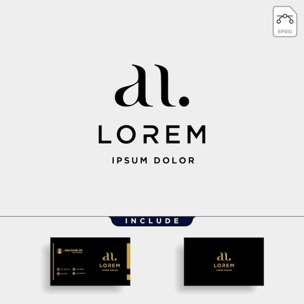 Vector an n letter linked luxury premium logo vector