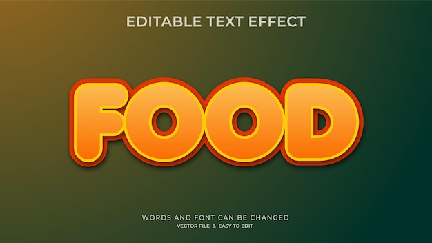 Вектор Эффект оранжево-желтой еды на зеленом фоне.