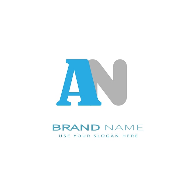 AN572 letter AN logo design