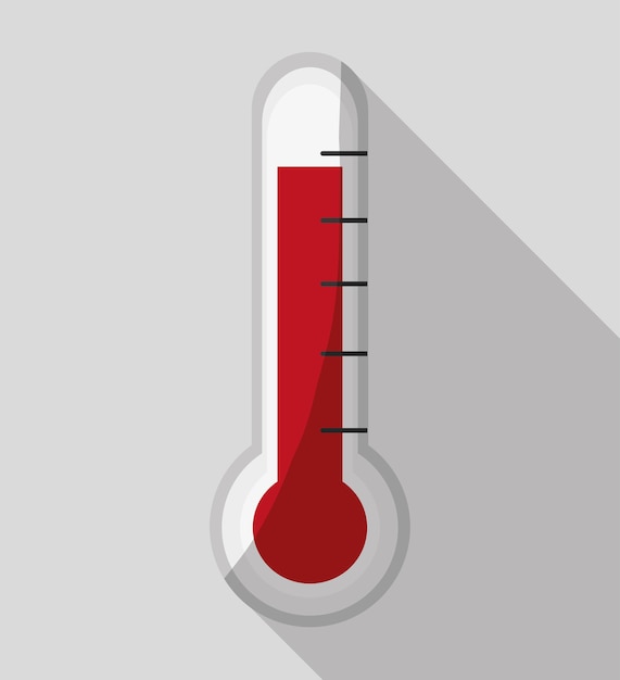 Analoge thermometer pictogram