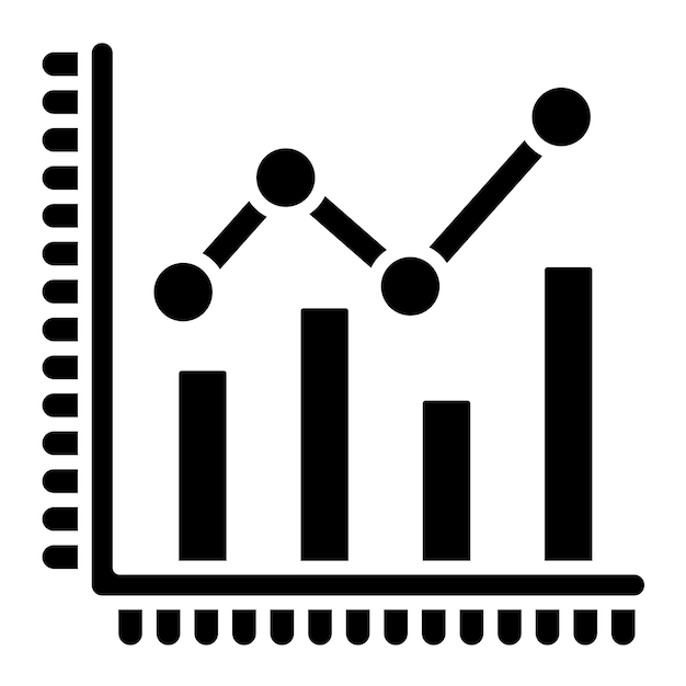 Analyse Glyph effen zwarte afbeelding