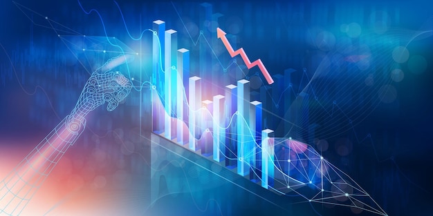 Analyse van grafieken van economische groei en onderzoek van de financiële markt met behulp van kunstmatige intelligentie
