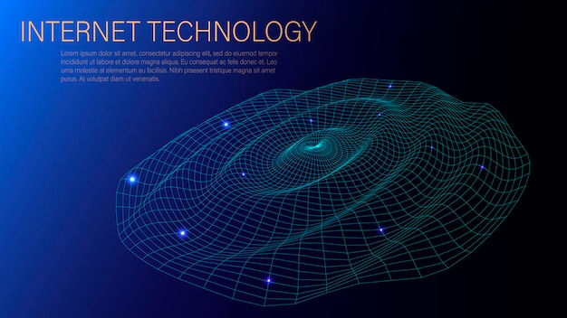 Analyse van virtuele realiteit Accumulatie van gegevens Vectorillustratie