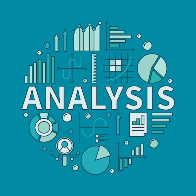 Vector analyse vector circulaire creatieve illustratie of banner