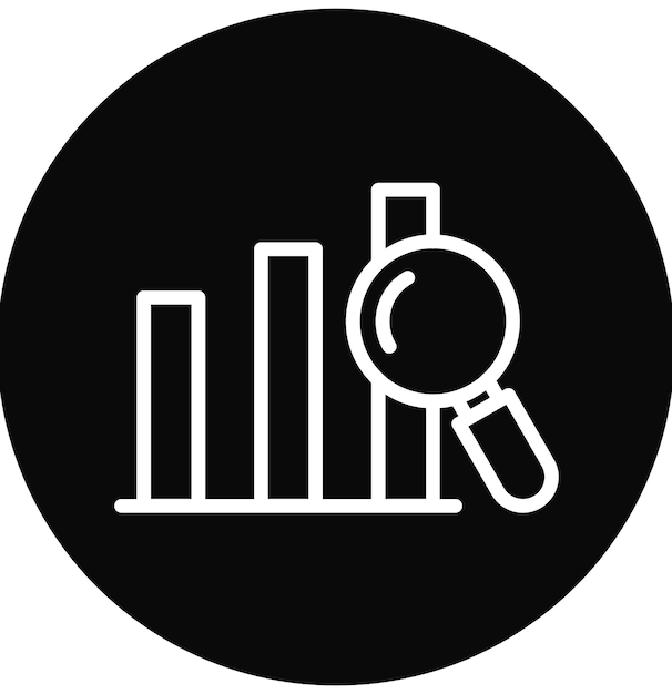 Analysevector icoon illustratie van Business Analytics icoon set