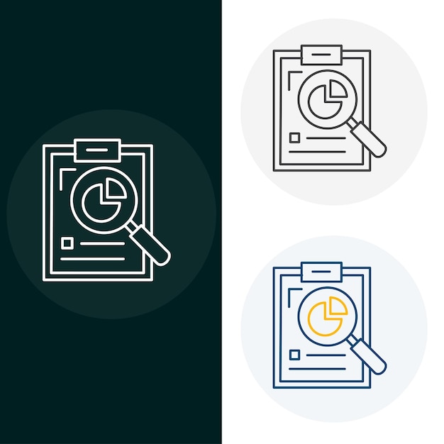 Vector analysis data analysis vector illustration icon design