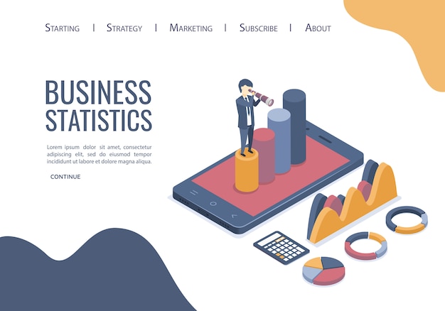 Analysis data landing page