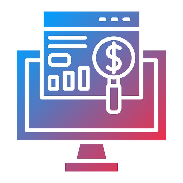 Vector analysis icon vector image can be used for seo and sem