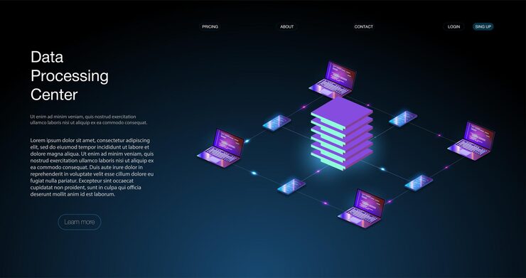 Vector 분석 동향 및 소프트웨어 개발 코딩 프로세스 개념. 프로그래밍, 크로스 플랫폼 코드 테스트 아이소메트릭 디지털 보호 메커니즘, 시스템 개인 정보 보호.