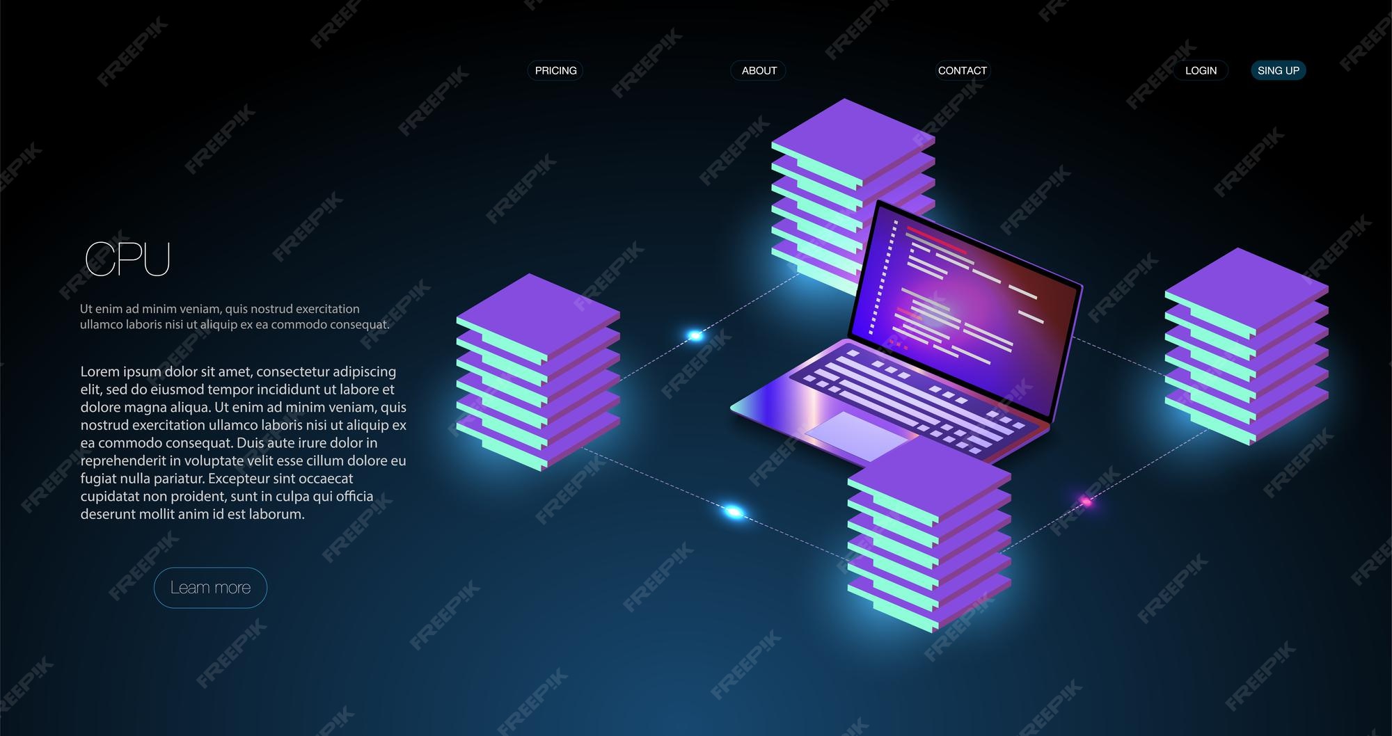 Premium Vector | Analysis trends and software development coding ...